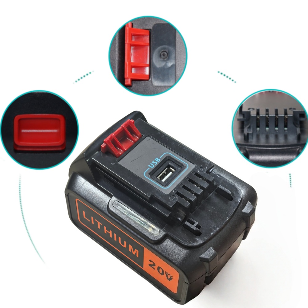 8Ah High Capacity Replacement  - Black+Decker Tool 20V Max ulasan dan harga